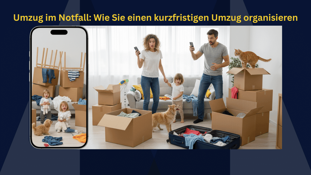 Umzug im Notfall: Wie Sie einen kurzfristigen Umzug innerhalb von 48 Stunden organisieren