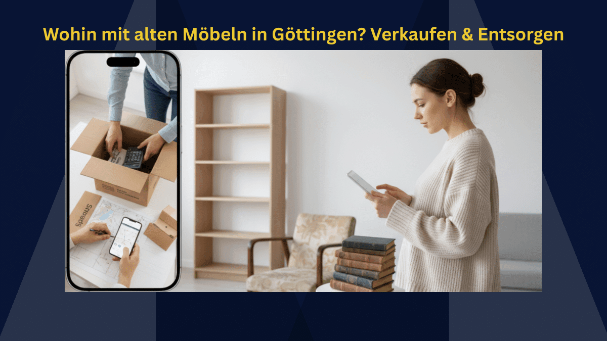 Wohin mit alten Möbeln in Göttingen? Spenden, Verkaufen & Entsorgen